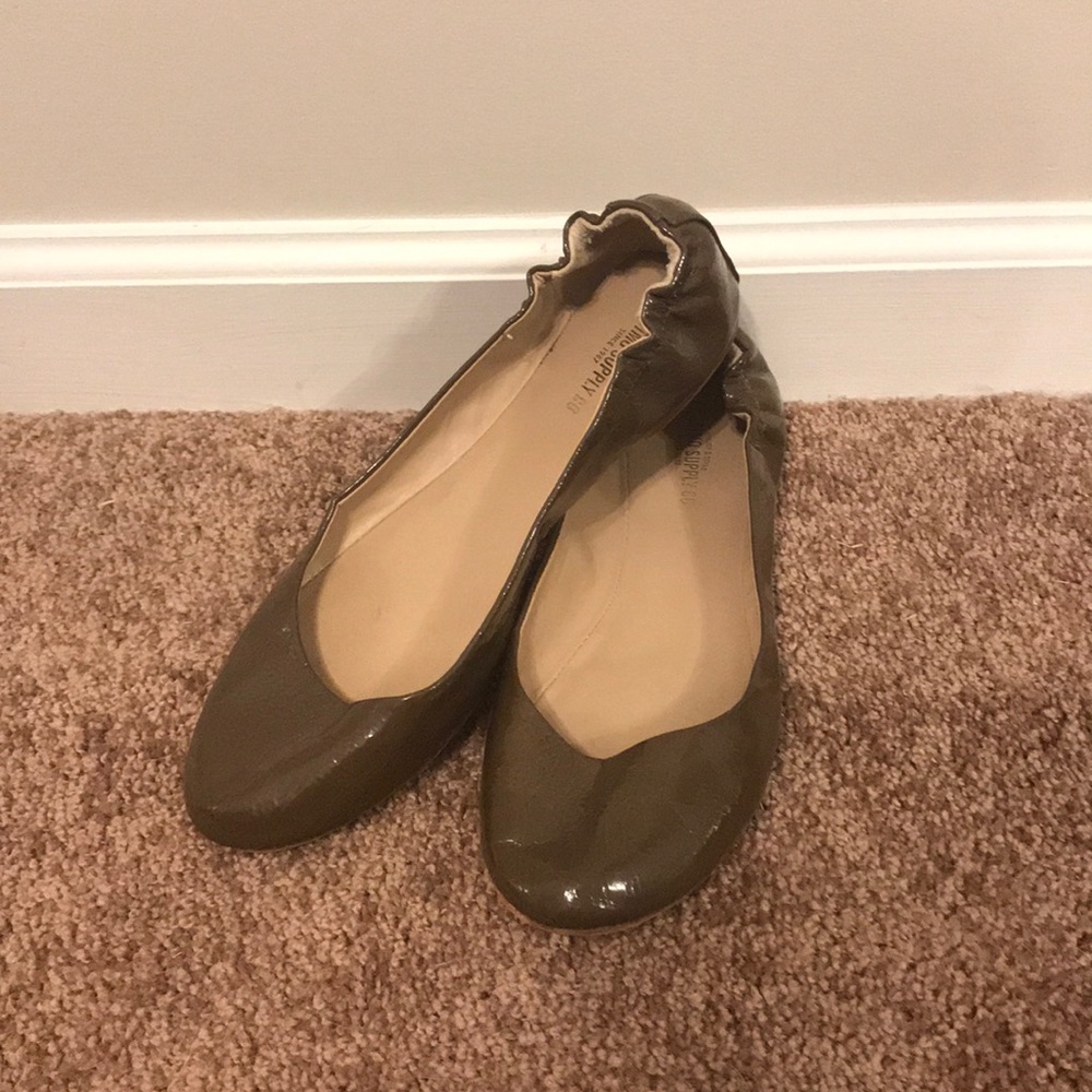 Mossimo Supply Co. Brown Faux Leather Flats